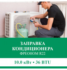 Заправка кондиционера Euroklimat фреоном R22 до 10.0 кВт (36 BTU)