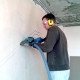 Штробление стены под нишу для дренажной помпы Euroklimat 150х70 мм. (Кирпич)